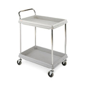 Metro BC2030-2DG Quick Ship Deep Ledge Utility Cart 2-tier With Open Base 32-3/4"W X 21-1/2"D X 41"H