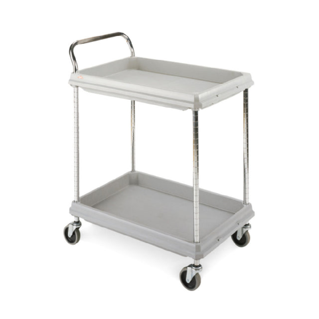 Metro BC2030-2DG Quick Ship Deep Ledge Utility Cart 2-tier With Open Base 32-3/4"W X 21-1/2"D X 41"H