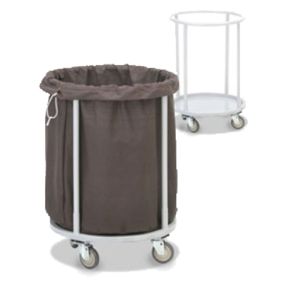 Forbes Industries 1100 Laundry Cart 7 Bushel Capacity Heavy Duty Black Cloth Bag