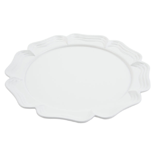 Bon Chef 2036DKBLU Queen Anne Platter 16" Dia. Round