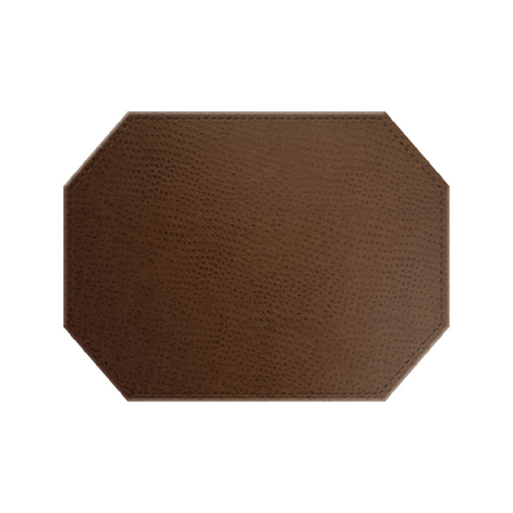 Risch PLACEMATDXOCT-CH 16X12 Chesterfield Ostrich Texture Faux-leather Premium Sewn Placemat (specify Color)