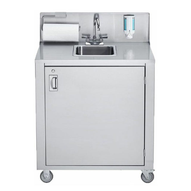 Omcan 46788 (46788) Portable Hand Sink 12" X 14" X 6" Bowl 9-1/2" Backsplash