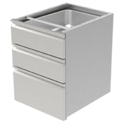 GSW USA DA-3H1520 Double Hanging Drawer For Work Table 23"W X 19-1/4"D X 25-1/8"H