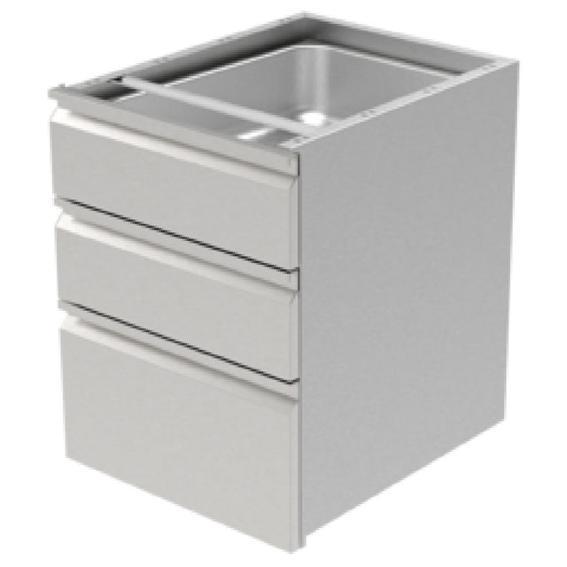 GSW USA DA-3H1520 Double Hanging Drawer For Work Table 23"W X 19-1/4"D X 25-1/8"H