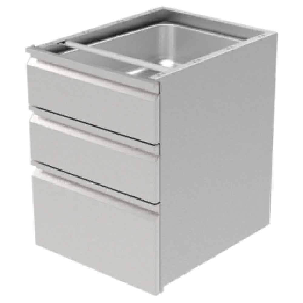 GSW USA DA-3H2020 Double Hanging Drawer For Work Table 23"W X 24-7/8"D X 25-1/8"H