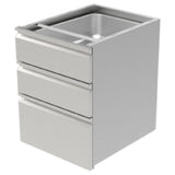 GSW USA DA-3H2020 Double Hanging Drawer For Work Table 23"W X 24-7/8"D X 25-1/8"H