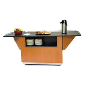 Lakeside 6855 Breakout Dining Station 99"W X 32-1/2"D X 38"H Drop Leaf Sides