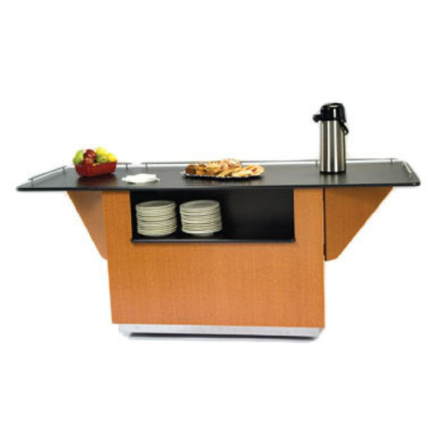 Lakeside 6855 Breakout Dining Station 99"W X 32-1/2"D X 38"H Drop Leaf Sides