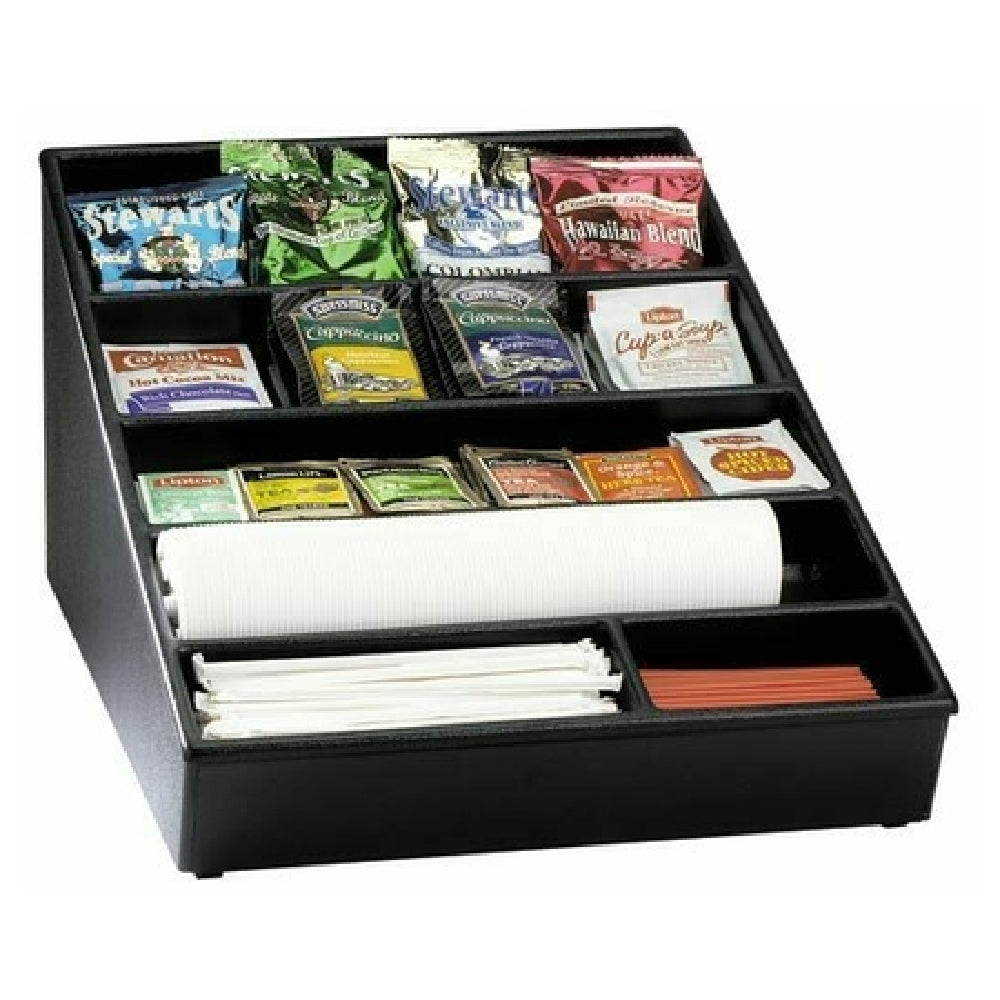 Dispense-Rite WLS-1BT - Lid, Straw & Condiment Organizer, Wide
