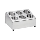 TableCraft Products 7062 - Flatware Cylinder Holder, 15" X 12-1/4" X 7-1/2", Two-tier