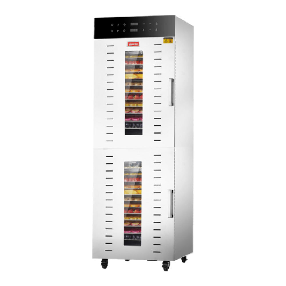 Omcan 48177 (CE-CN-0032) Food Dehydrator Double Zone (2) Glass Doors