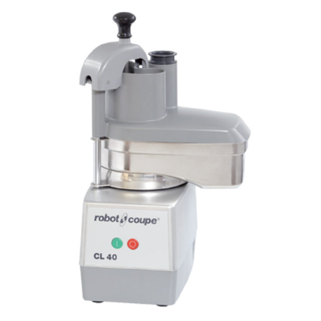 Robot Coupe CL40 Commercial Food Processor Includes: Stainless Steel & Polycarbonate Vegetable Prep Attachment With Kidney Shaped Pusher (no Bowl)