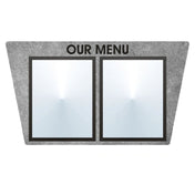 Hubert 33202 - Menu Board, 2-pocket, Wall-mount