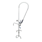 T&S Brass S-0113-12-CR-BY Single Hole Deck Mount Mixing Faucet 12” Swing Nozzle With Stream Regulator Outlet