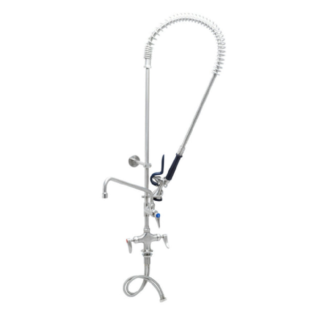 T&S Brass S-0113-12-CR-BY Single Hole Deck Mount Mixing Faucet 12” Swing Nozzle With Stream Regulator Outlet