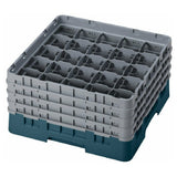 Cambro 25S800414 Camrack® Glass Rack With (4) Soft Gray Extenders Full Size