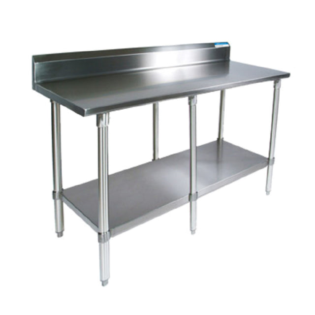 BK Resources VTTR5-8424 Work Table 84"W X 24"D 18/430 Stainless Steel Top