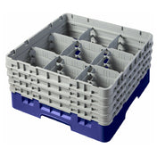Cambro 9S800186 Camrack® Glass Rack With (4) Soft Gray Extenders Full Size
