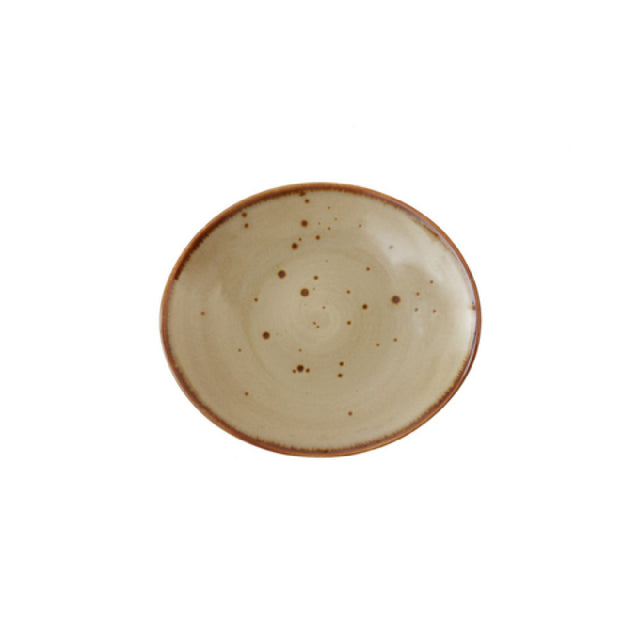 Fortessa TC7300.DV.4.217 Erthe Shiitake Samba Plate 6.75x6" (17x15cm) Oval