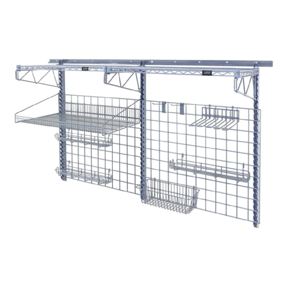 Quantum SGK-803036-1GY Store Grid Medium-Duty Kit Includes: (2) 40" Wall Tracks