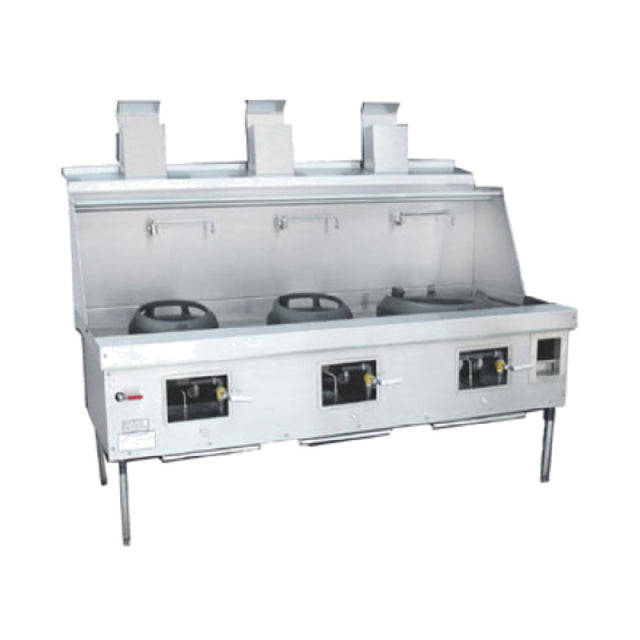 Town YF-3-STD York® Wok Range Gas (3) Chambers