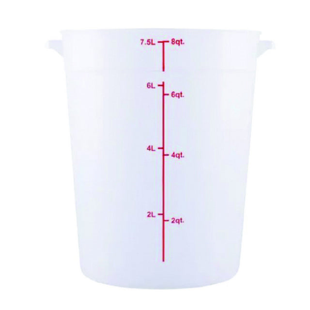 Hubert 14138 - CenPro® Food Storage Container, 8-3/4"W X 8-3/4"D X 10-5/8"H, Round