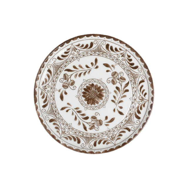 Steelite A105P802 Plate 9.0" Talavera Motiva Brown