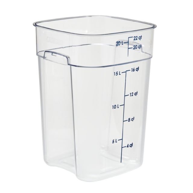 Cambro 22SFSPROCW135 CamSquare® FreshPro Food Container 22 Qt. 11.4"L X 11.4"W X 16"H