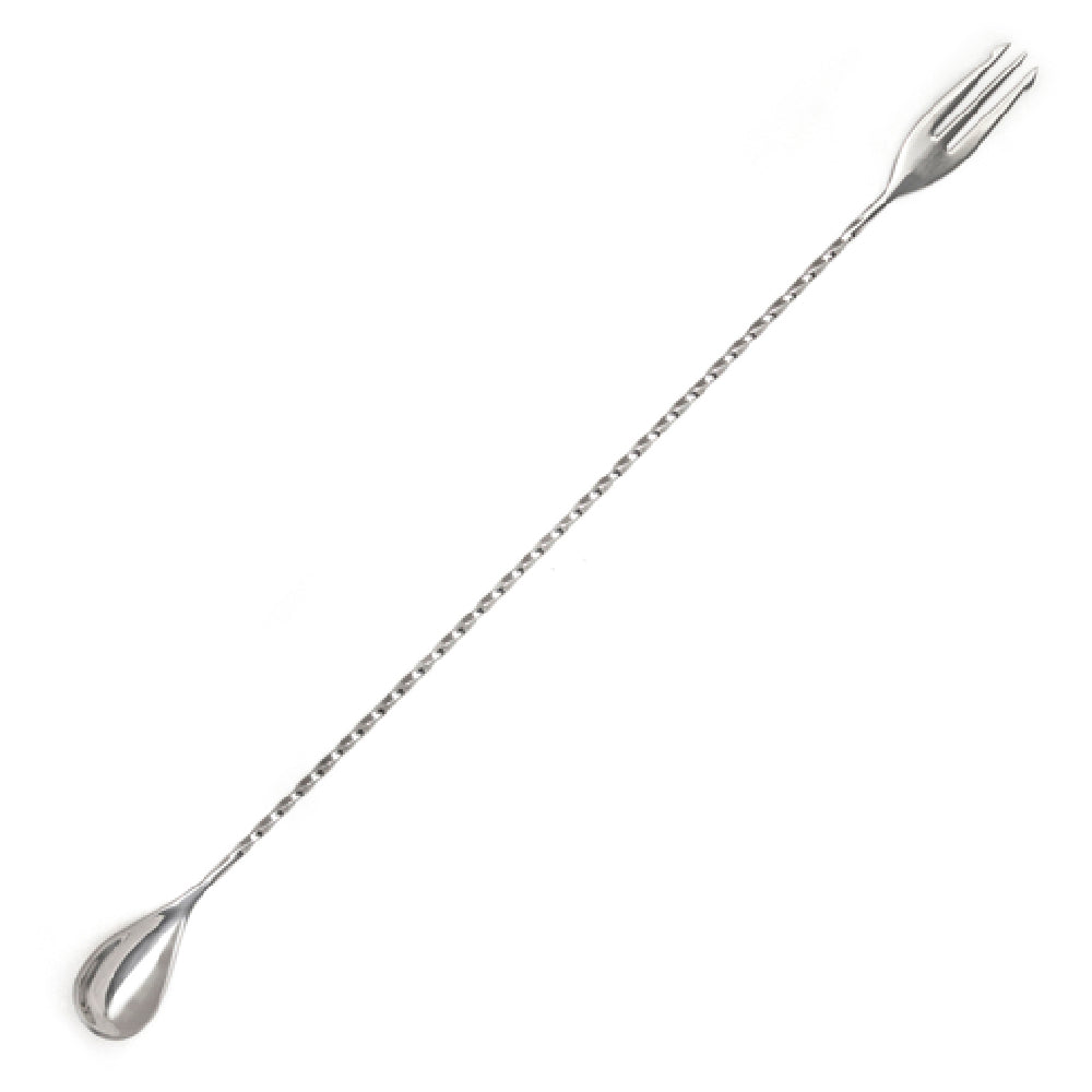 Spill-Stop 840-21 Trident Mixing Bar Spoon 15-3/4" (40cm) Fork-end