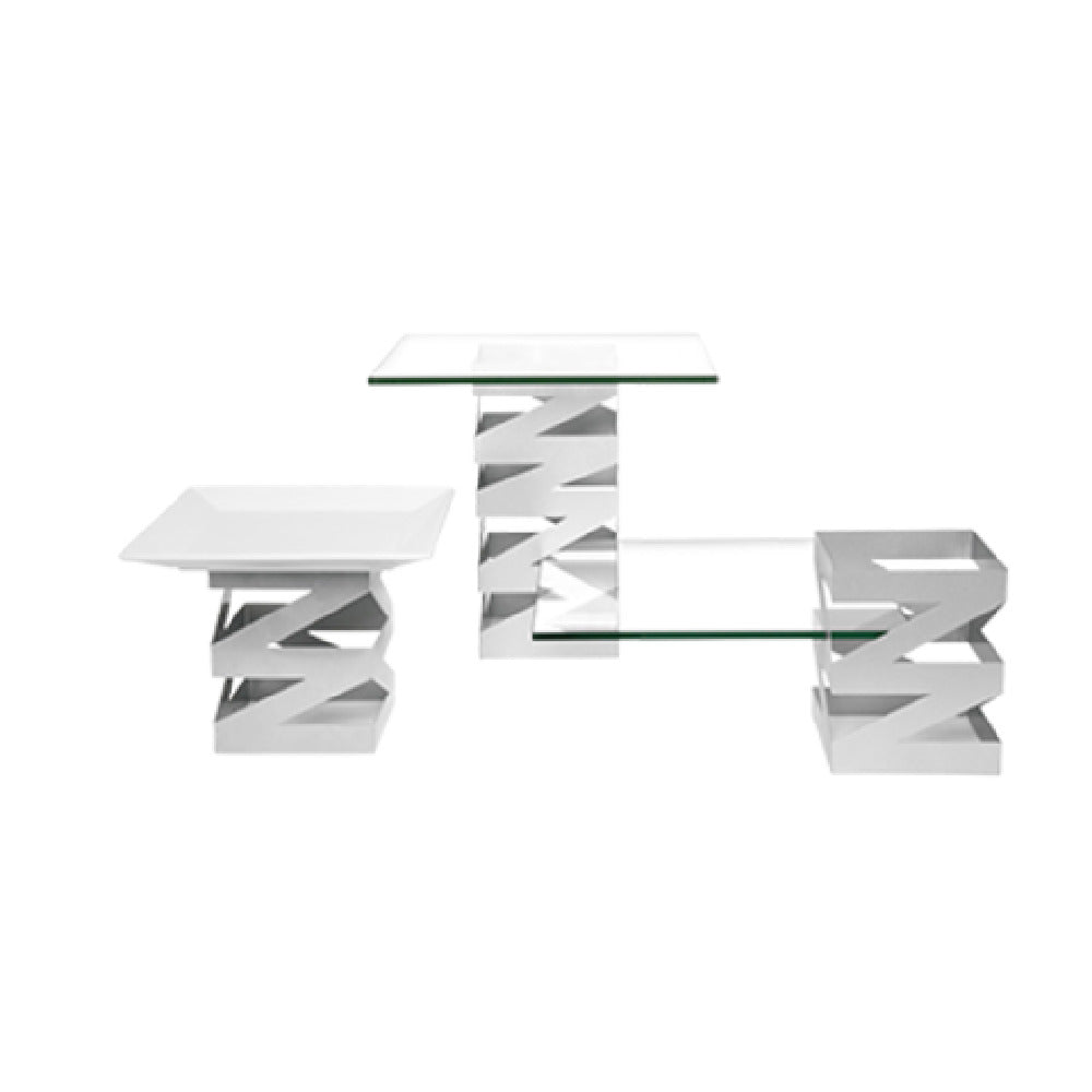 FOH BRI006BCI28 B³ Buffet Building Blocks® Zig Zag Display Riser Set Of 3