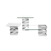 FOH BRI006BCI28 B³ Buffet Building Blocks® Zig Zag Display Riser Set Of 3