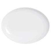 Arc Cardinal N9364 Arcoroc Evolutions White Oval Platter (L:9.75'' X W:13.0'') Fluorosilicate Opal Glass