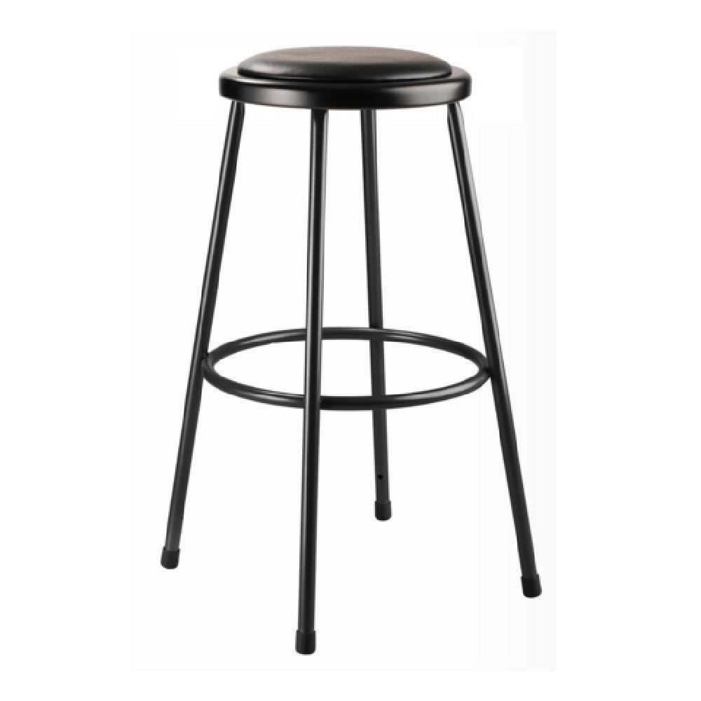 National Public Seating 6430-10 NPS® Vinyl Padded Steel Stool 30"H 14" Round Seat With 11-1/2" Dia. Vinyl Padding