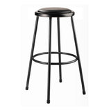 National Public Seating 6430-10 NPS® Vinyl Padded Steel Stool 30"H 14" Round Seat With 11-1/2" Dia. Vinyl Padding