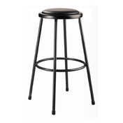National Public Seating 6430-10 NPS® Vinyl Padded Steel Stool 30"H 14" Round Seat With 11-1/2" Dia. Vinyl Padding