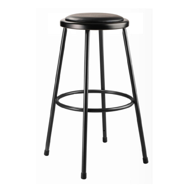 National Public Seating 6430-10 NPS® Vinyl Padded Steel Stool 30"H 14" Round Seat With 11-1/2" Dia. Vinyl Padding