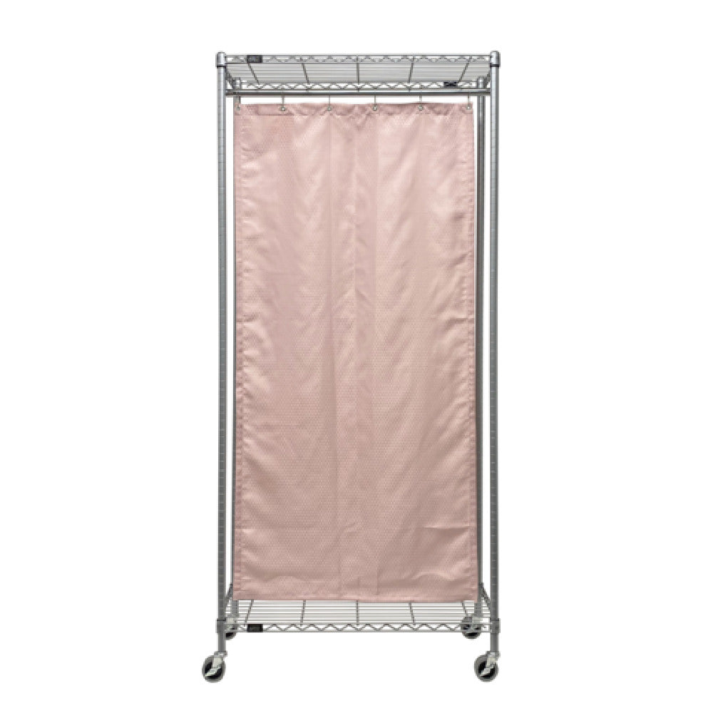 Quantum WRC74-1236GY-2PC Mobile Privacy Partition 36"W X 12"D X 78"H Includes Curtain