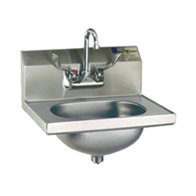Eagle HSA-10-FW-2X Hand Sink Wall Mount 13-1/2" Wide X 9-3/4" Front-to-back X 6-3/4" Deep Bowl