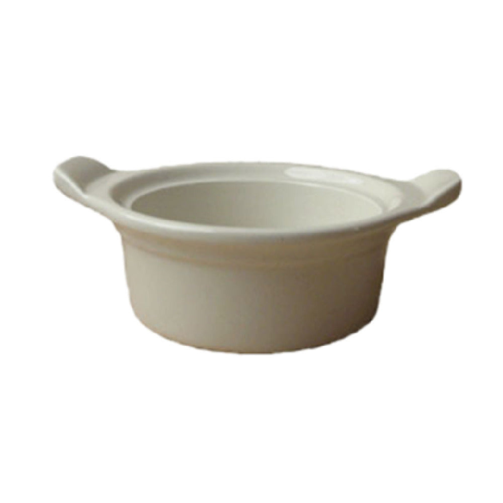 International Tableware CAS-6-AW Casserole Dish 16 Oz. 6-1/4" Dia. (w/ Handles 8" Dia.) X 2-1/2"H