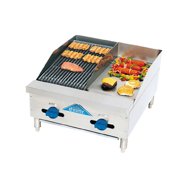 Comstock-Castle FHP24-12-1RB Char-Broiler/Griddle Countertop Gas
