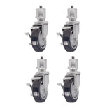 Vulcan CASTERS-VULSCR@2 Set Of 4 Adjustable Casters 6" Overall Height Battery Screw Mount