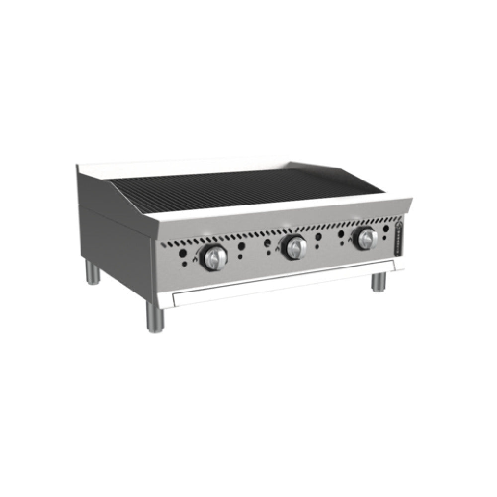 Venancio O60CB Octo Series Radiant Charbroiler Gas Countertop