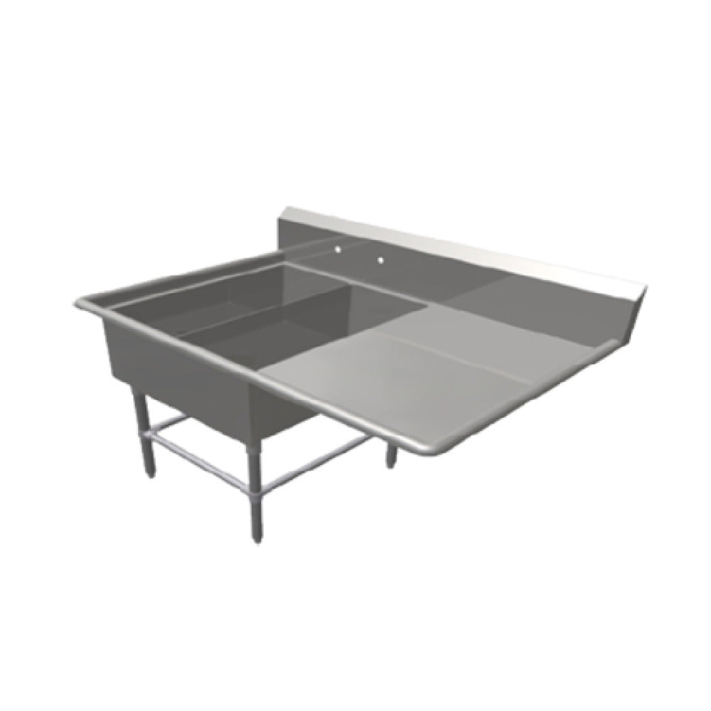 John Boos 42PB1431-1D30R Pro-Bowl Platter Sink 2-compartment 62-3/16"W X 36-1/2"D X 43"H Overall Size