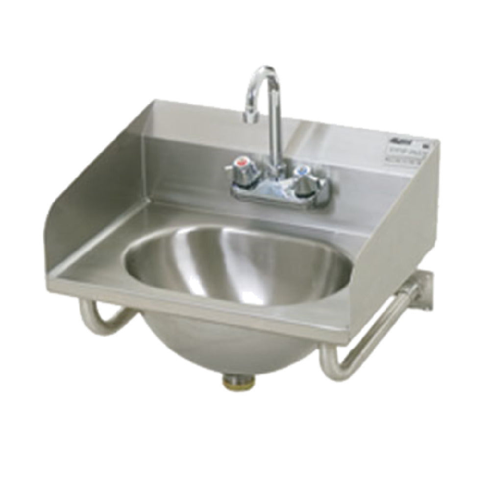Eagle HSA-10-FTWS-LRS-2X Hand Sink Wall Mount 13-1/2" Wide X 9-3/4" Front-to-back X 6-3/4" Deep Bowl