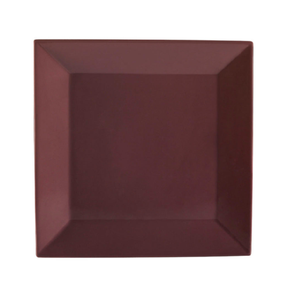 CAC China KC-21-PLM Color Arts Plate 12"L X 12"W X 1"H Square