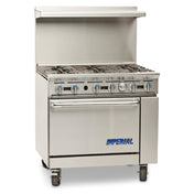 Imperial IR-6-C_NAT (QUICK SHIP) Pro Series Restaurant Range Gas 36"
