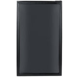 A large, rectangular black chalkboard with a slightly beveled black frame, shown vertically on a plain white background—much like the sleek design of Empura Refrigeration Door(Left) panels. The surface is clean and blank with no writing or markings.