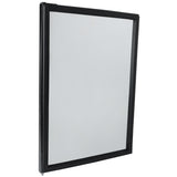 A rectangular, single-pane Door Right window with a black frame stands upright at an angle. The clear glass and clean-edged frame give it a modern look, ideal for Empura Refrigeration or as part of Empura Parts. The background is plain white.