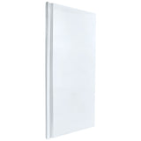 A single, white, rectangular door panel from Empura Refrigeration is shown standing upright at an angle. The surface is smooth and featureless, with clean edges and a slightly raised border along one side. The background is plain and white.