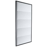 A rectangular white plastic tactile panel from Empura Refrigeration, bordered by a black frame. The vertically oriented panel shows a grid of raised circular bumps and three horizontal indentations, highlighting its textured surface. Ideal for Door Right use.